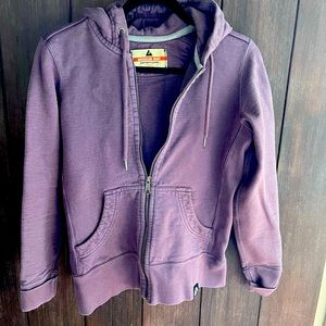American Giant | Purple Moto Jacket Hoodie Sweater